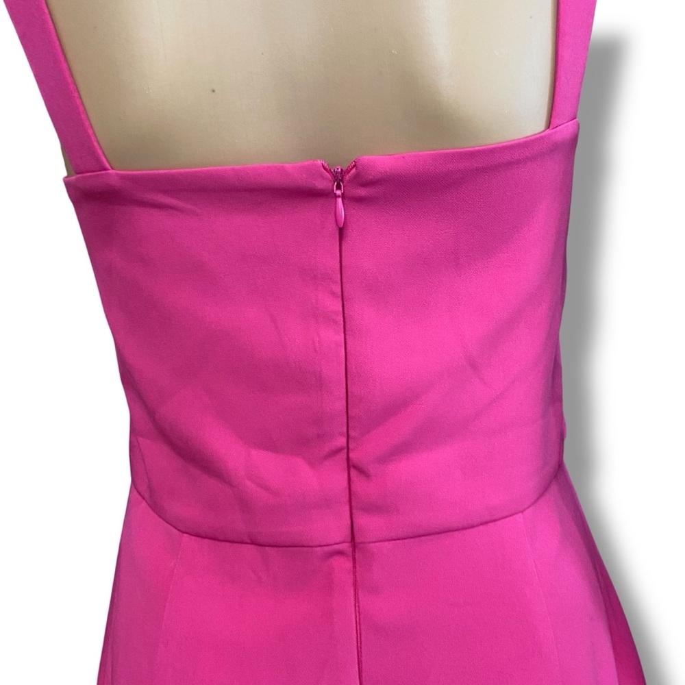 BCBGeneration Fuchsia Ruffle Midi Dress - Picture 5 of 9